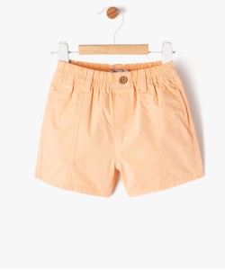 Short en toile de coton avec ceinture élastique bébé garçon[MISSING]